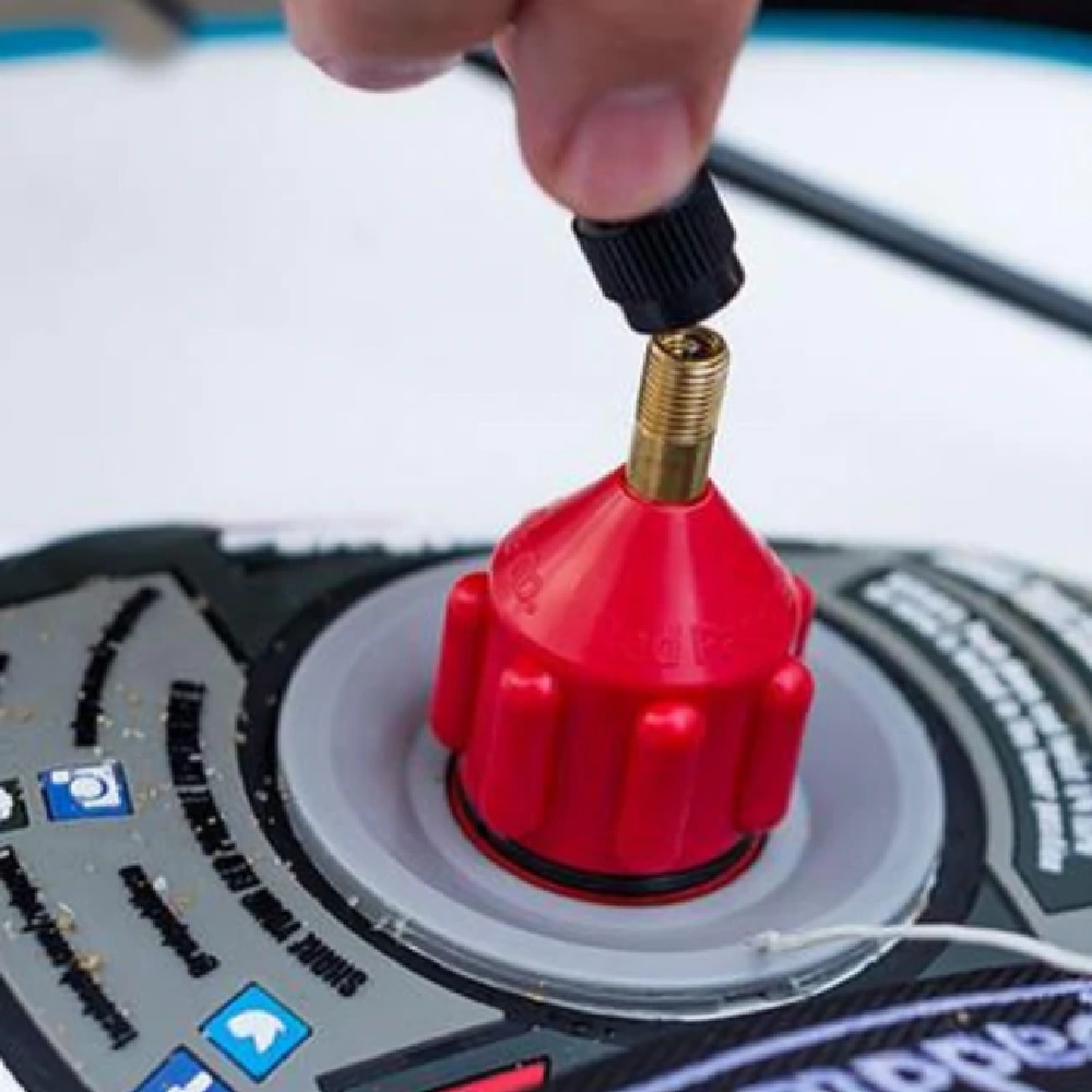 red paddle Schrader Ventiladapter 2