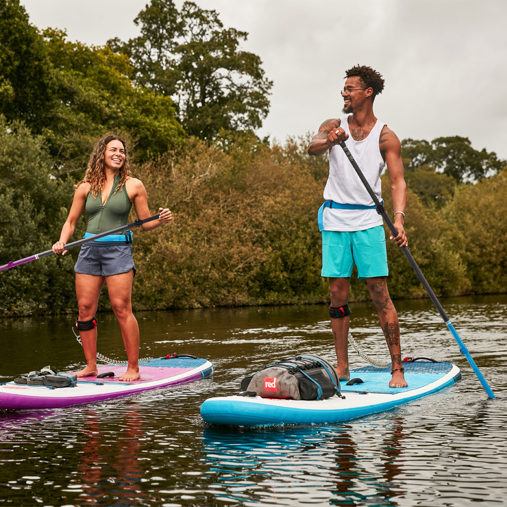 red paddle Hybrid Carbon blaues SUP-Paddel verstellbar 3