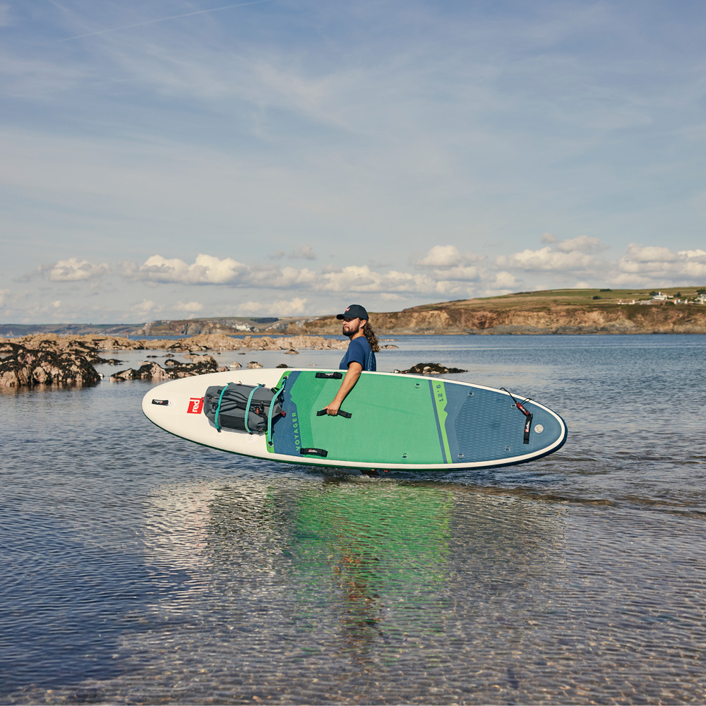 red paddle Voyager HT 12.6 aufblasbares SUP Grün Vorteilspaket 5