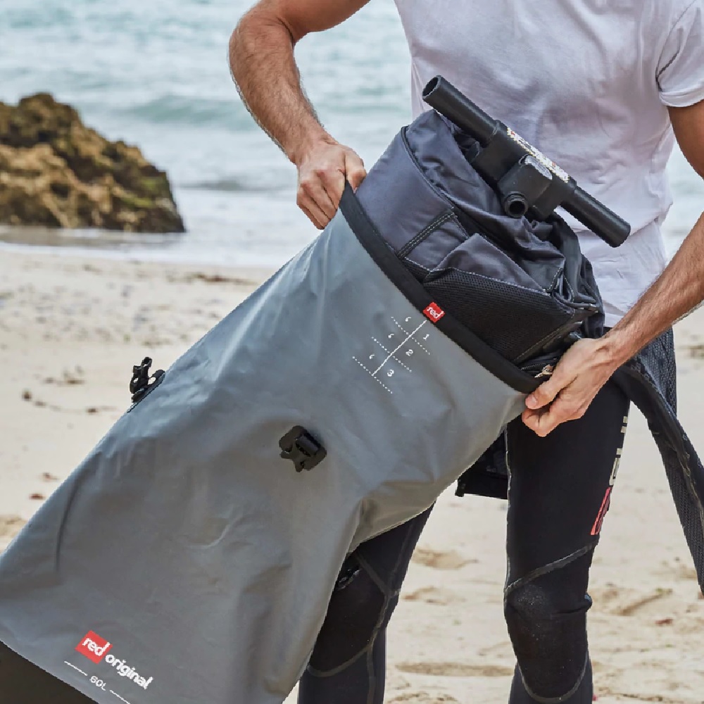 red paddle Roll Top Dry Bag 60L grau 2