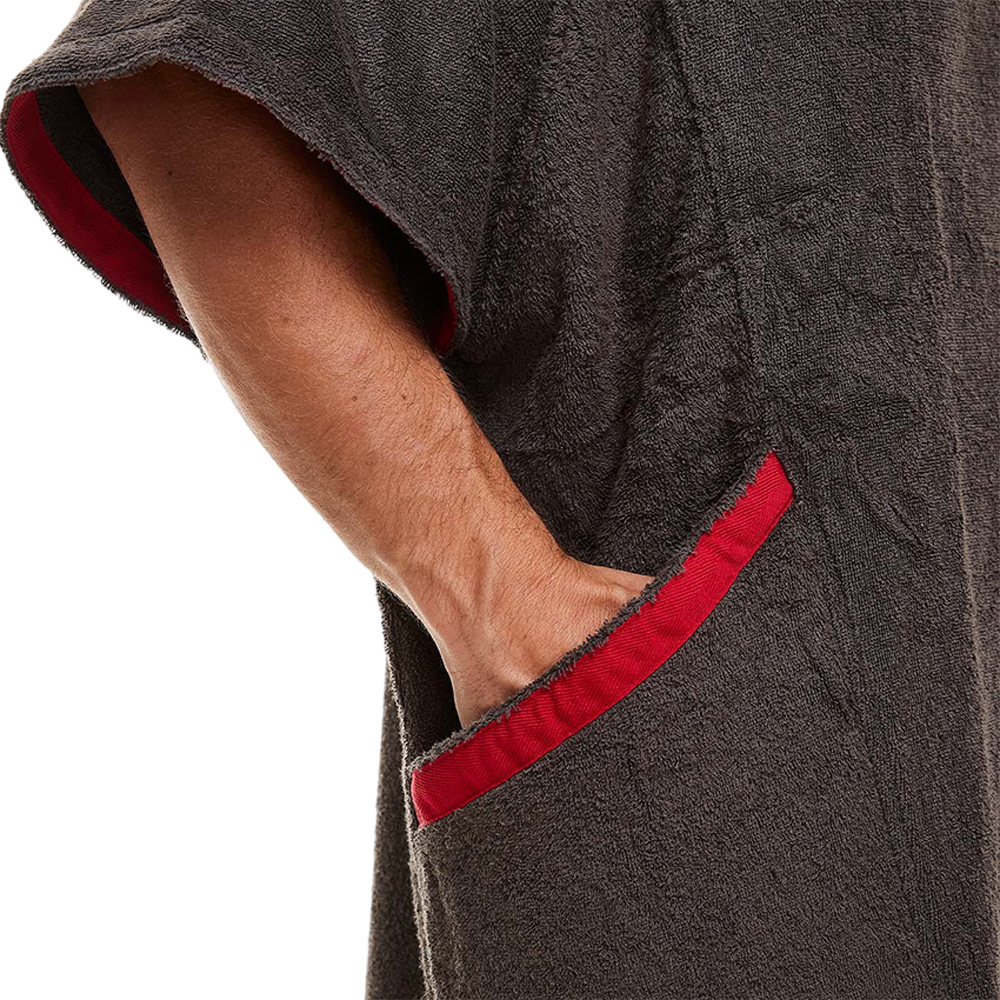 red paddle Luxury Umkleideponcho grau 4