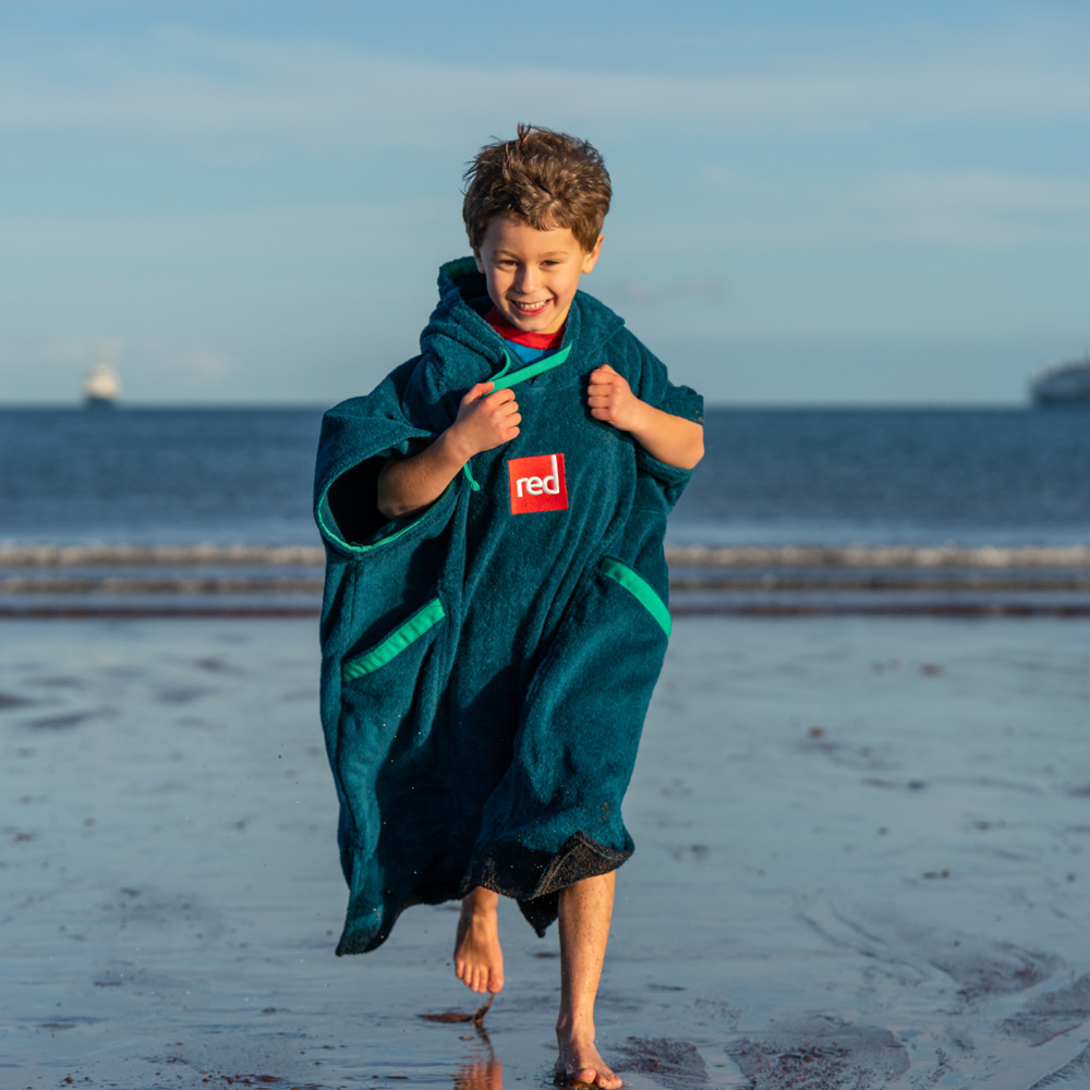 red paddle Luxury Umkleideponcho Kinder navy 4