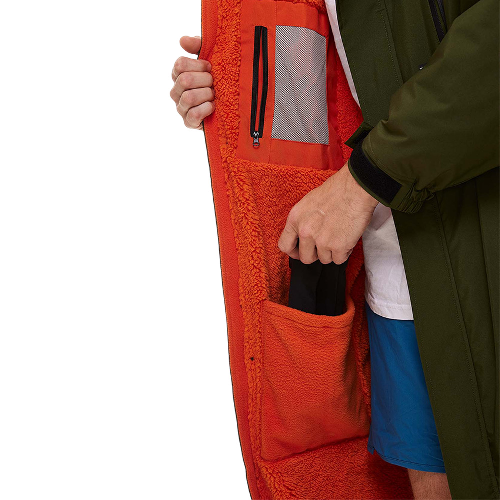 red paddle Pro Change Jacket Poncho mit langen Ärmeln Grün 4