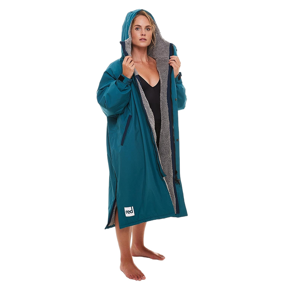 red paddle Pro Change Jacket Poncho mit langen Ärmeln teal foto 1