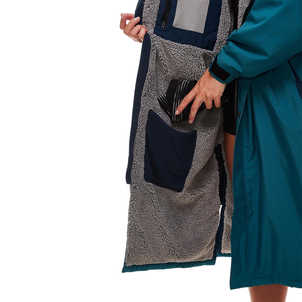 red paddle Pro Change Jacket Poncho mit langen Ärmeln teal 4