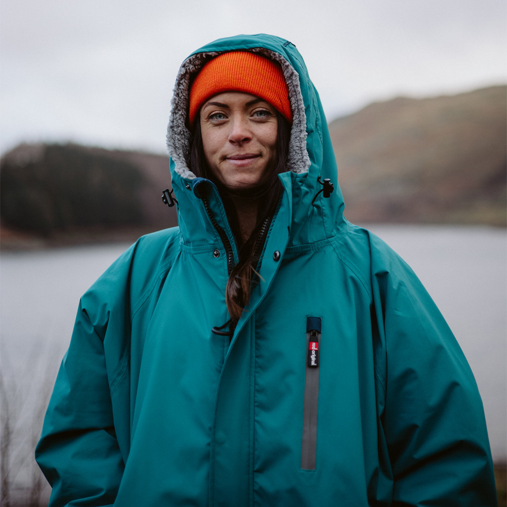 red paddle Pro Change Jacket Poncho mit langen Ärmeln teal 5