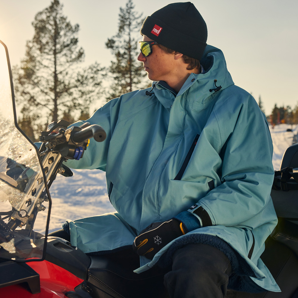 red paddle Wechseljacke Poncho mit langen Ärmeln Blau 4