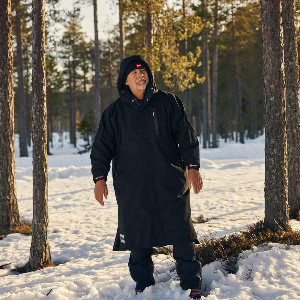 red paddle Pro Change Jacke Poncho mit langen Ärmeln Schwarz 4