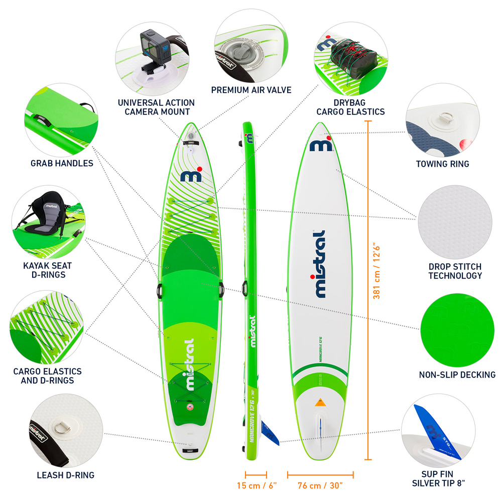 Mistral Mangrove 12.6 aufblasbares SUP-Paket 5