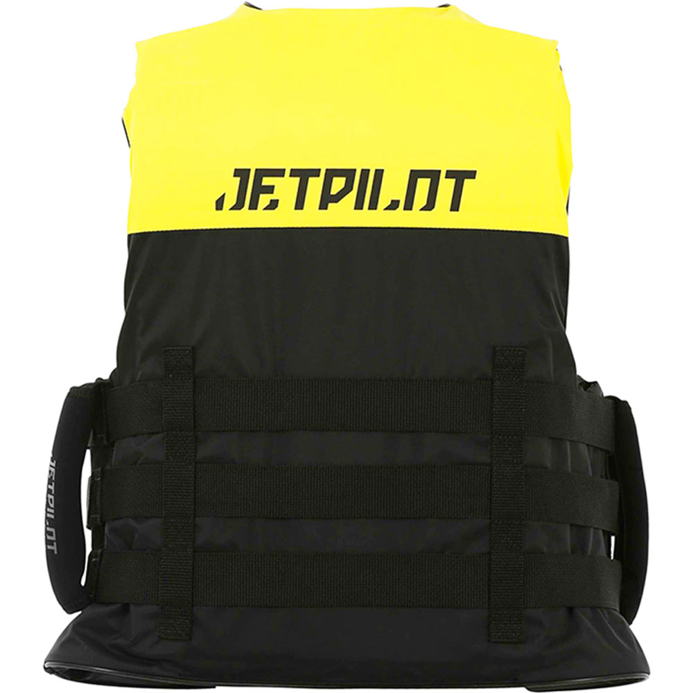 Jetpilot Strike Nylon Schwimmweste Gelb mit Super Grip Griffen 2