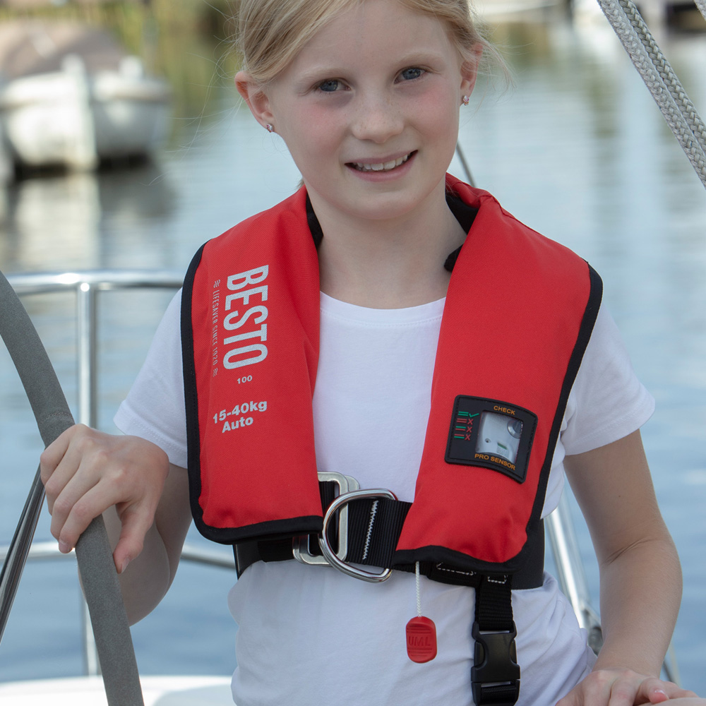 Besto automatische Schwimmweste Pro Junior 100N 15-40 kg 4
