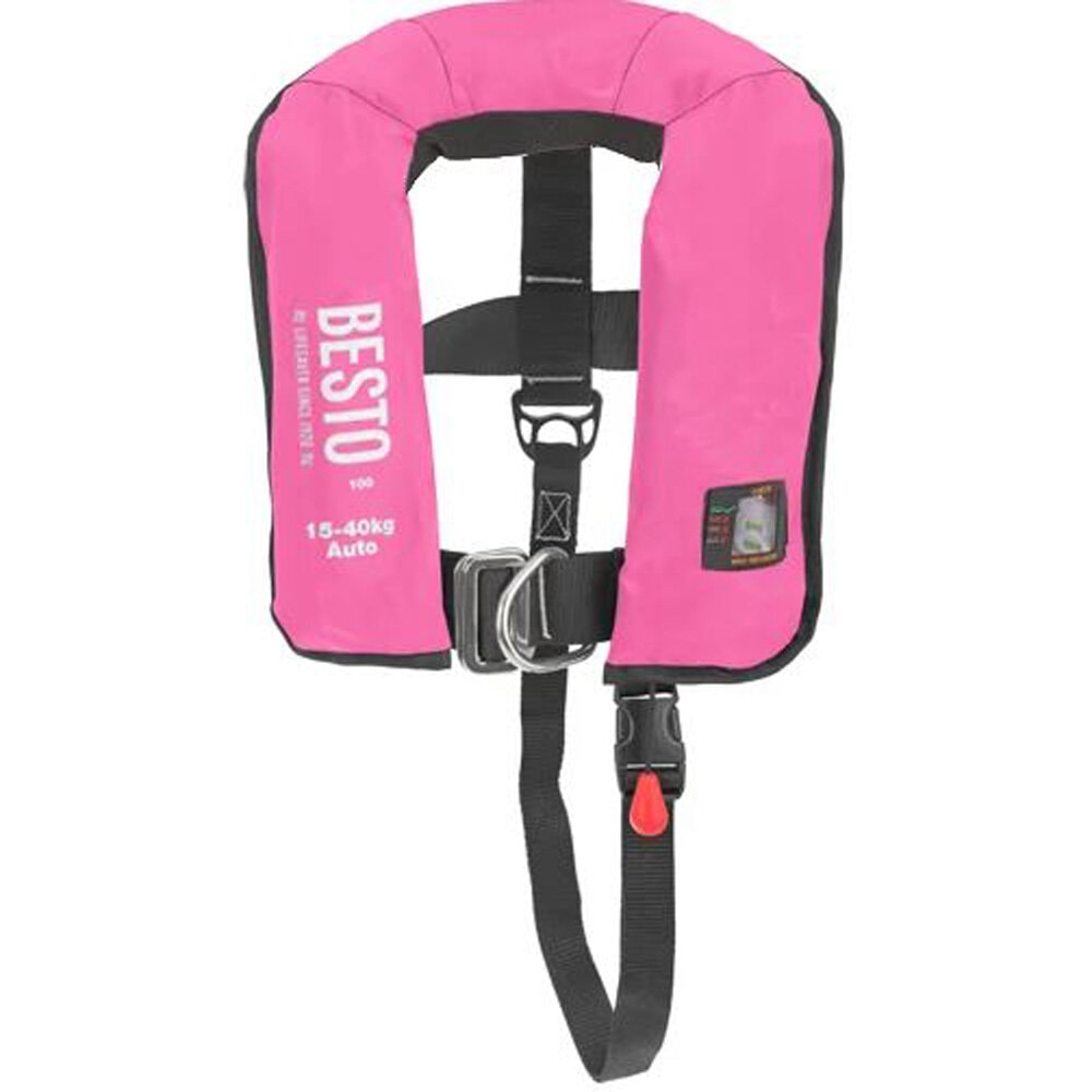 Besto automatische Rettungsweste pro Junior 100N rosa 15-40kg foto 1