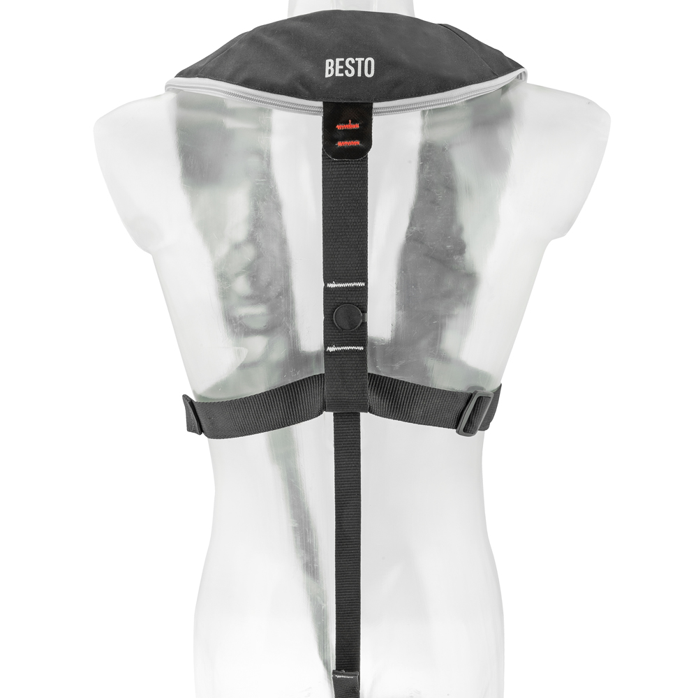 Besto Comfort Fit automatische Rettungsweste 180N schwarz/grau 4