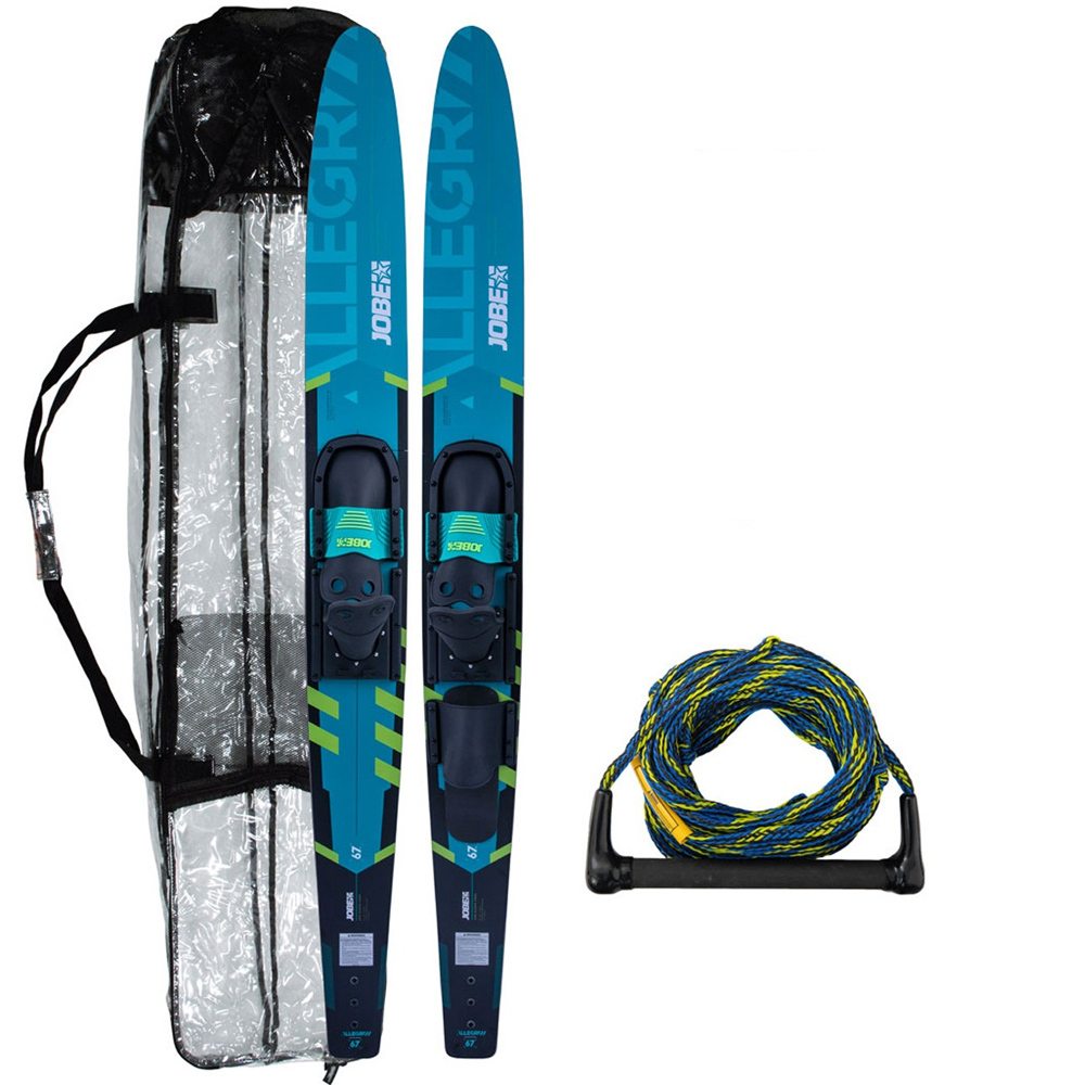 Jobe Allegre Combo Wasserski-Paket Teal 67 Zoll mit Wasserski-Leine und Tasche foto 1
