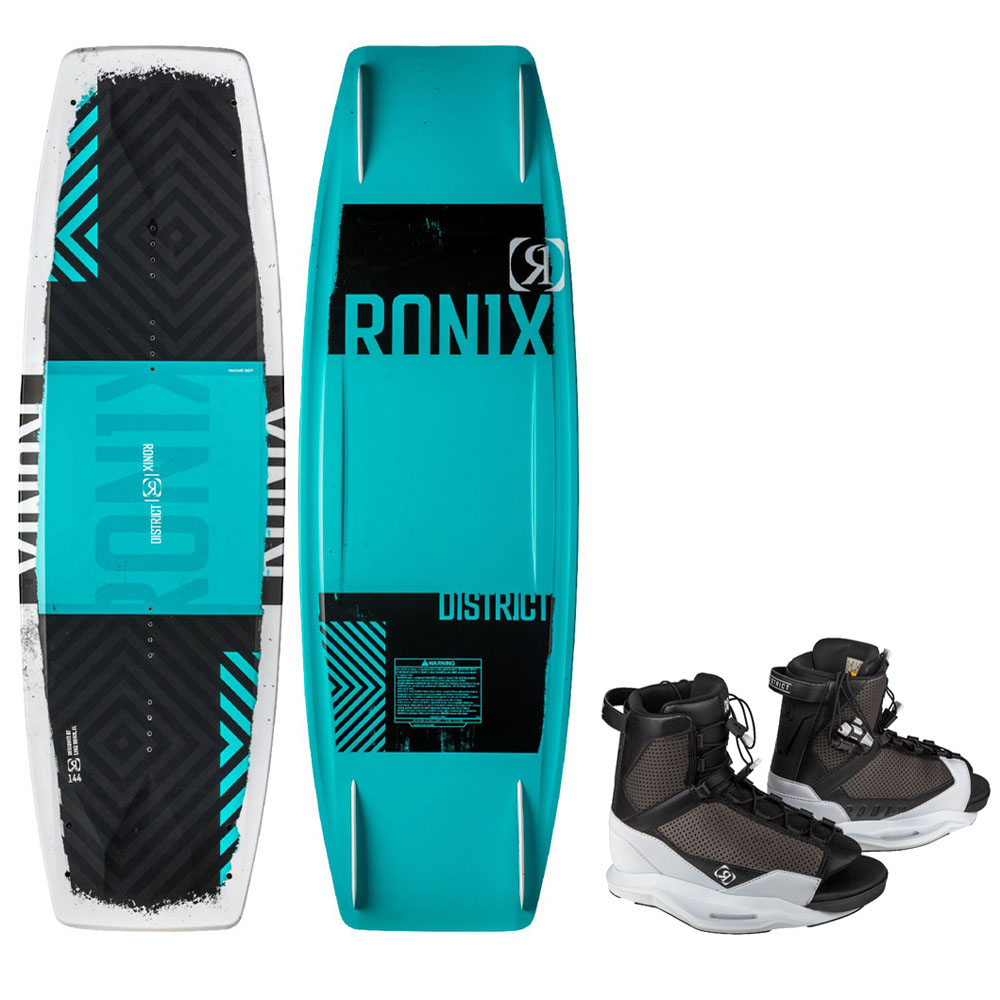 Ronix Distrikt Wakeboard-Set 144 cm mit Distrikt Bindungen foto 1