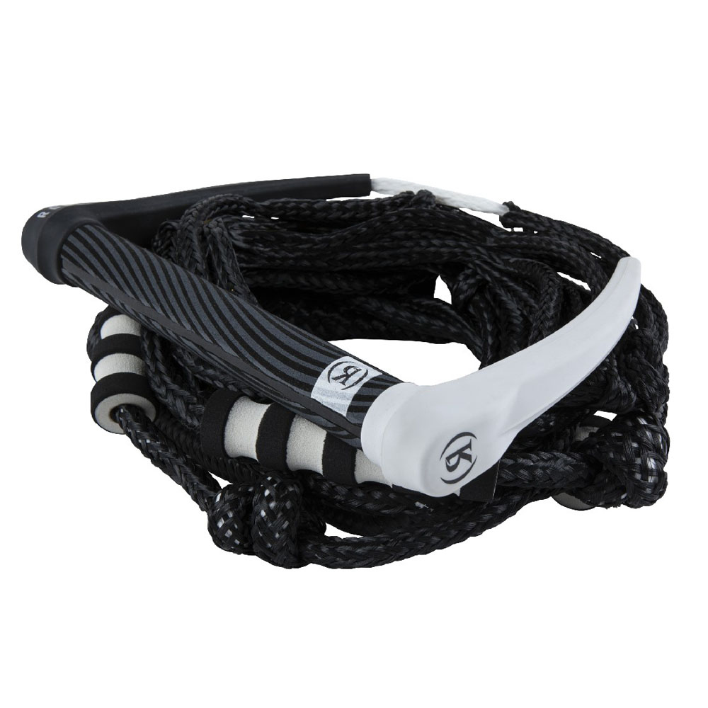 Ronix Silikon-Bungee-Wakesurf-Leine weiß/schwarz foto 1