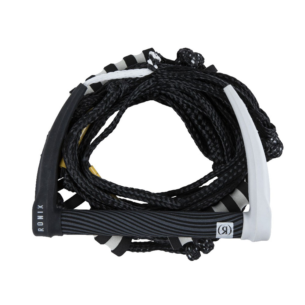 Ronix Silikon-Bungee-Wakesurf-Leine weiß/schwarz 4