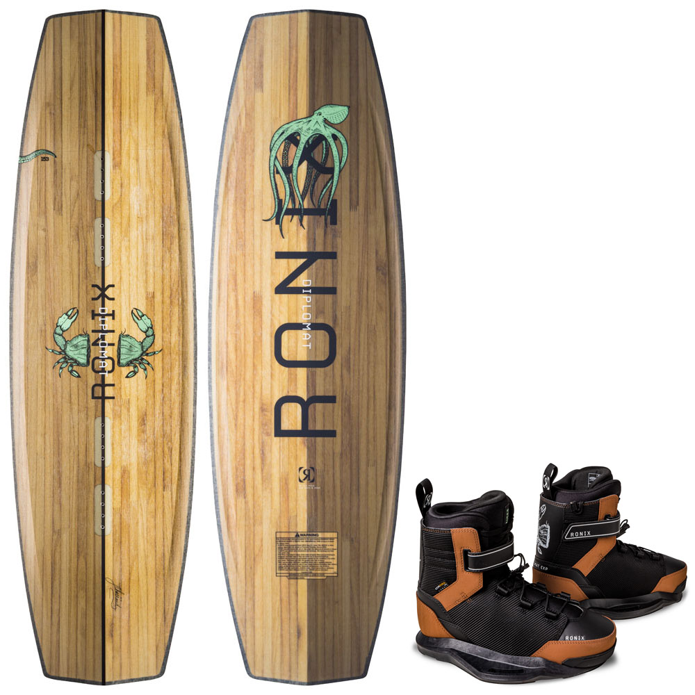 Ronix Diplomat Wakeboard-Set 148 cm mit Diplomat Bindungen foto 1