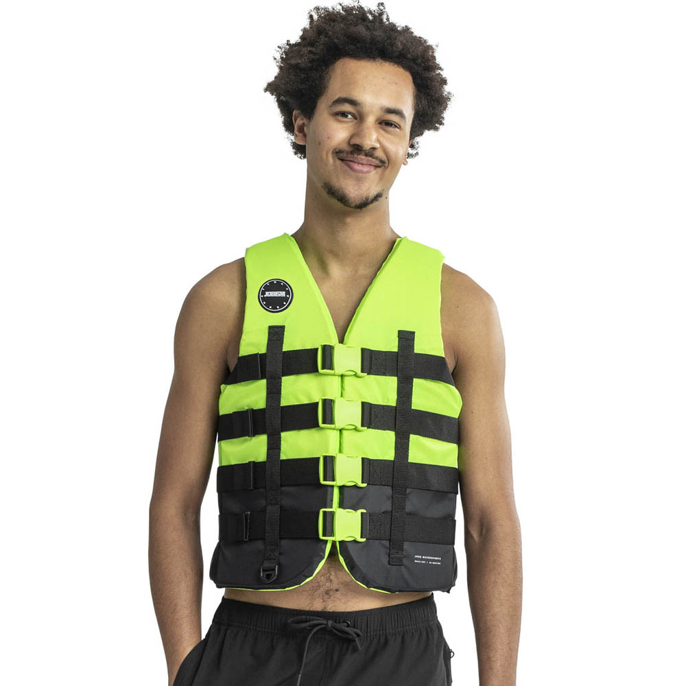 4 Schnallen Schwimmweste Limette