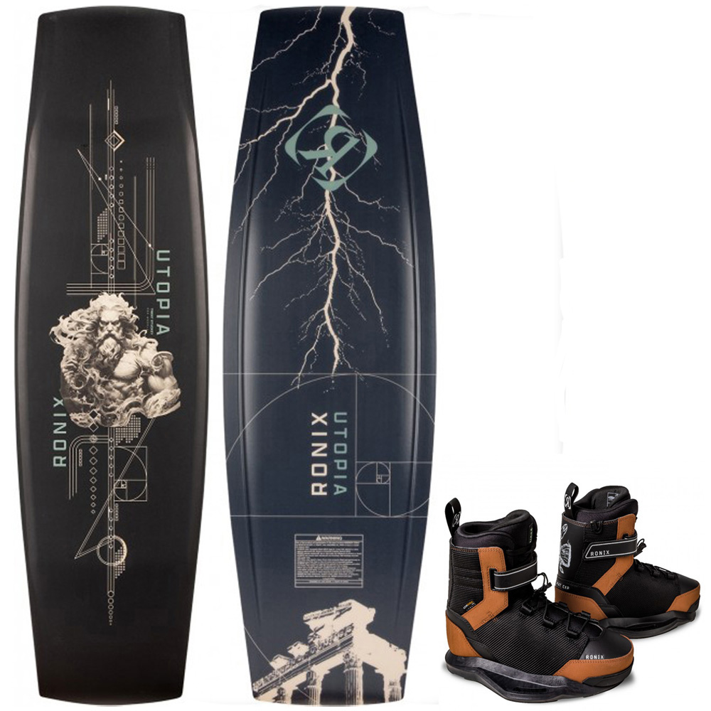 Ronix Utopia Wakeboard-Set 151 cm mit Diplomat Bindungen foto 1