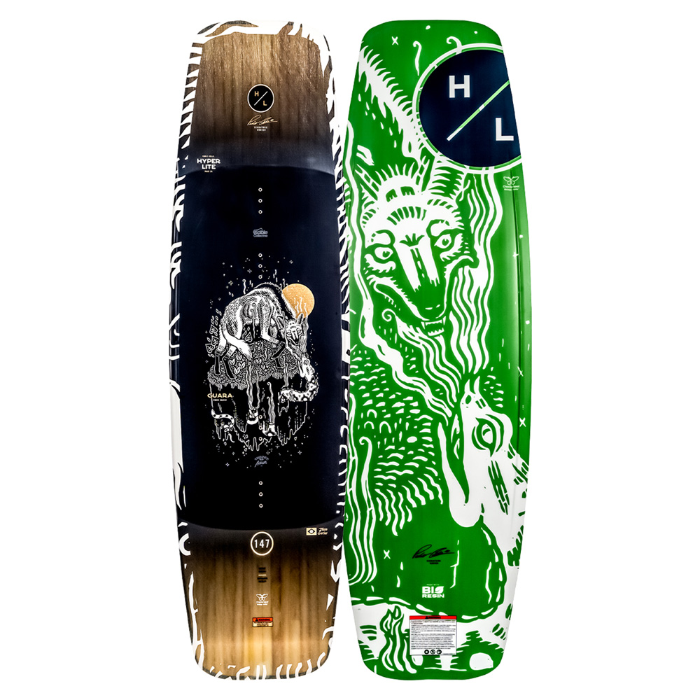 Hyperlite Guara Wakeboard 147 cm mit Zero2 Bindungen 2