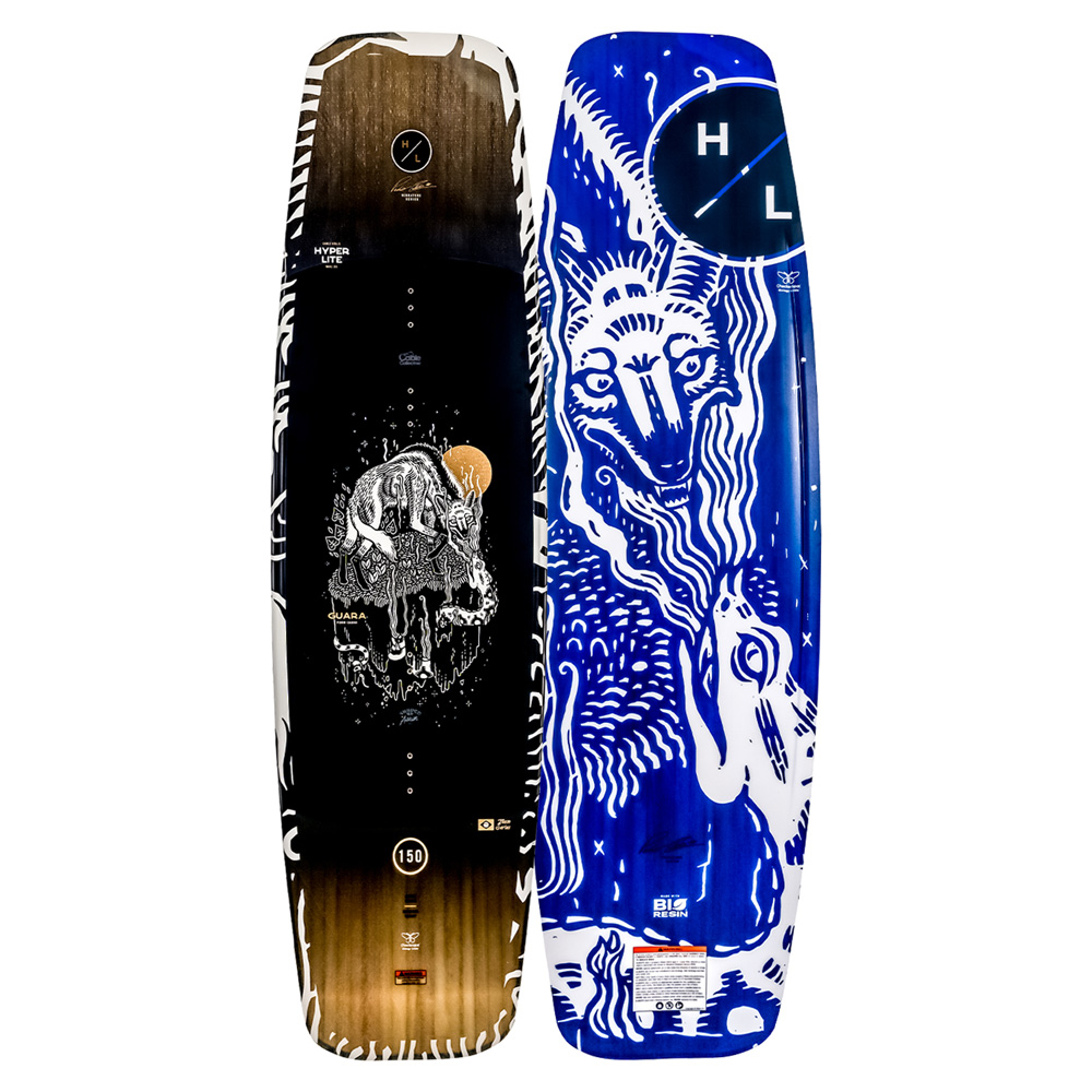 Hyperlite Guara Wakeboard 150 cm mit Zero2 Bindungen 2