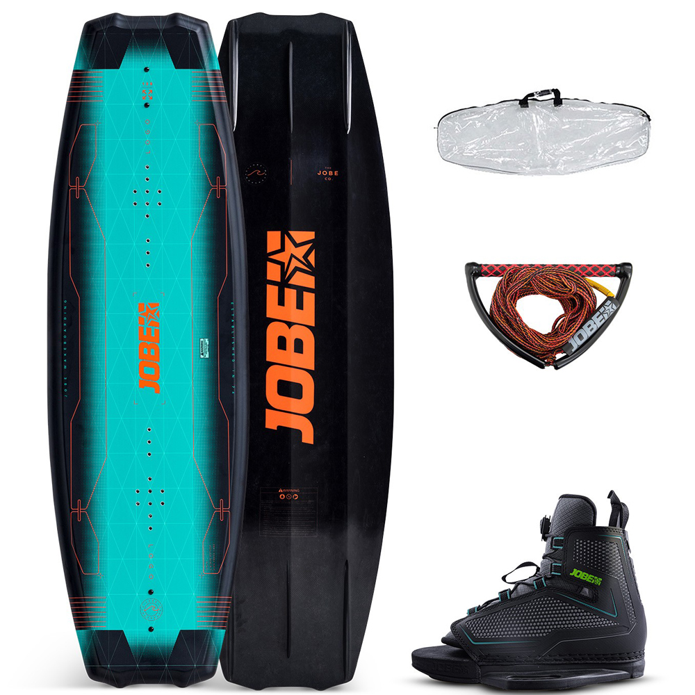 Jobe Logo Wakeboard-Set 138 cm mit Maze Wakeboard-Bindungen foto 1