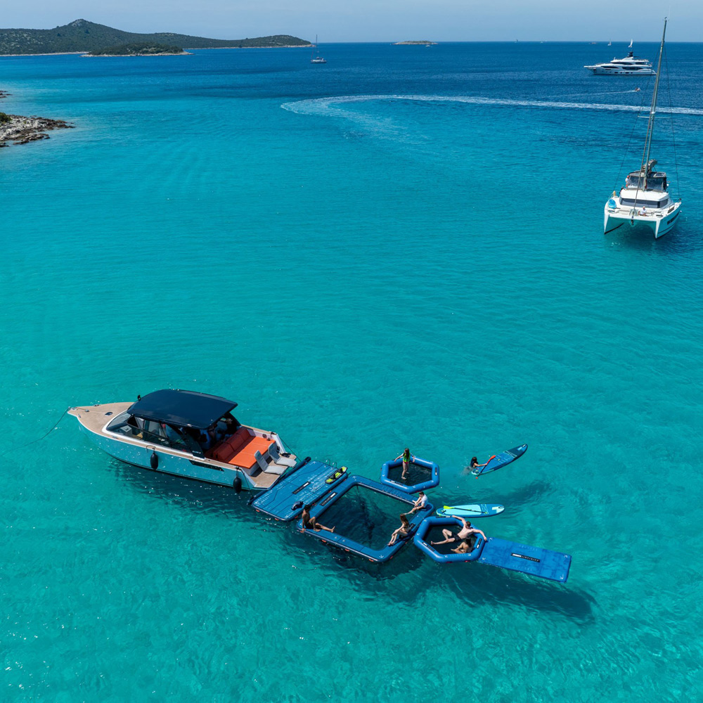 Jobe Infinity Island aufblasbares Plattform mit Luftpumpe 9