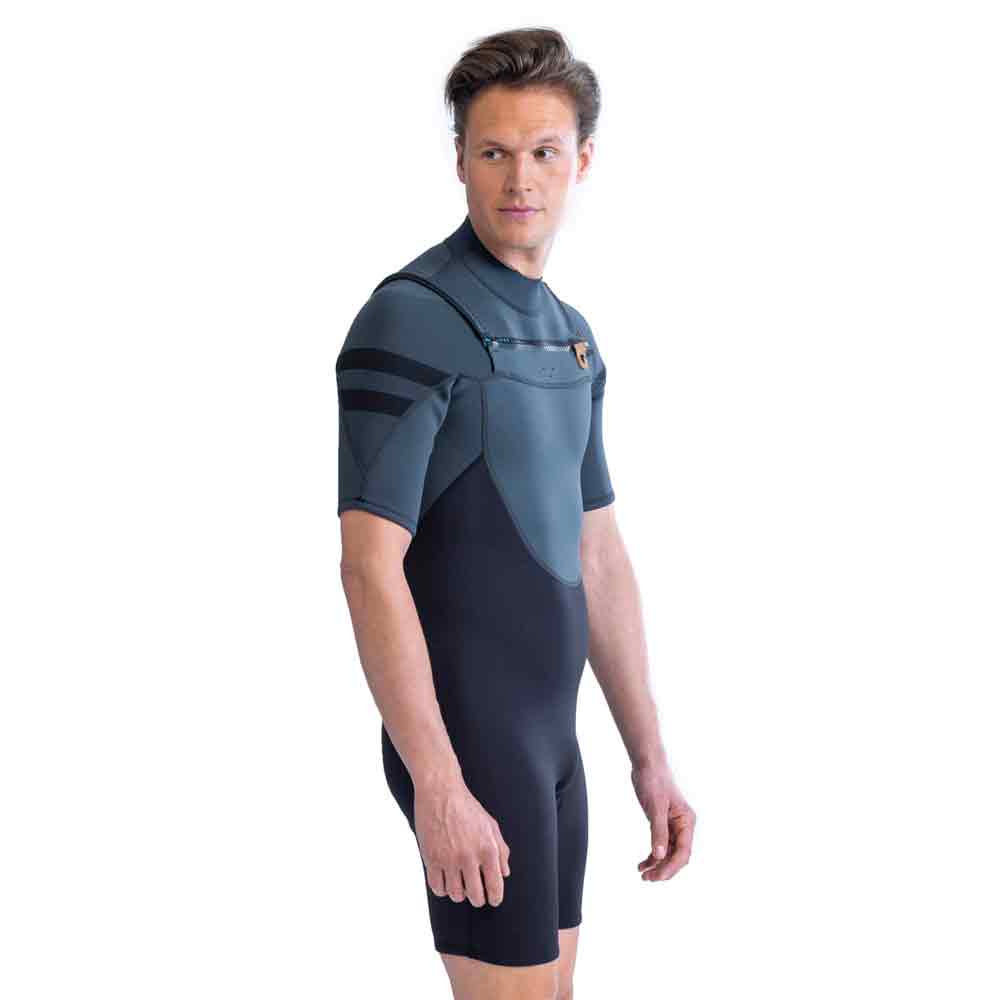 Jobe Perth Shorty Chestzip 3|2MM Herren Neoprenanzug grau 3