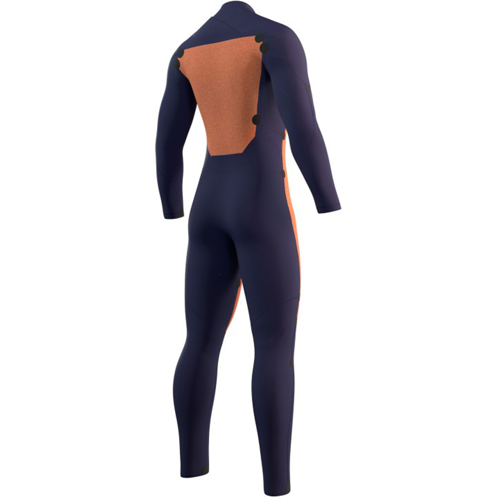 Mystic Star Fullsuit 4/3mm Doppelbrustreißverschluss Schwarz Herren Neoprenanzug 4