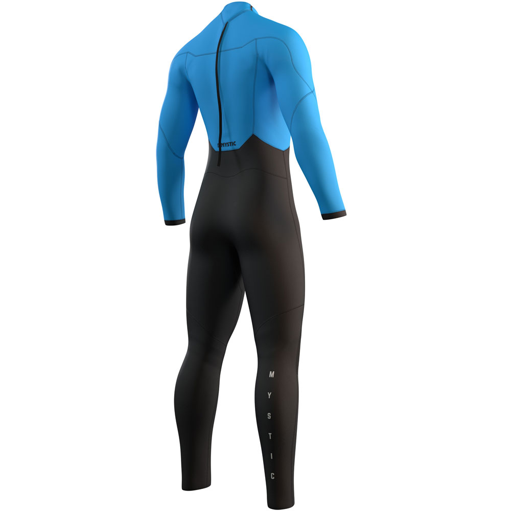 Mystic Star Fullsuit 4/3mm Rückenreißverschluss blaues Herren-Wetsuit 2