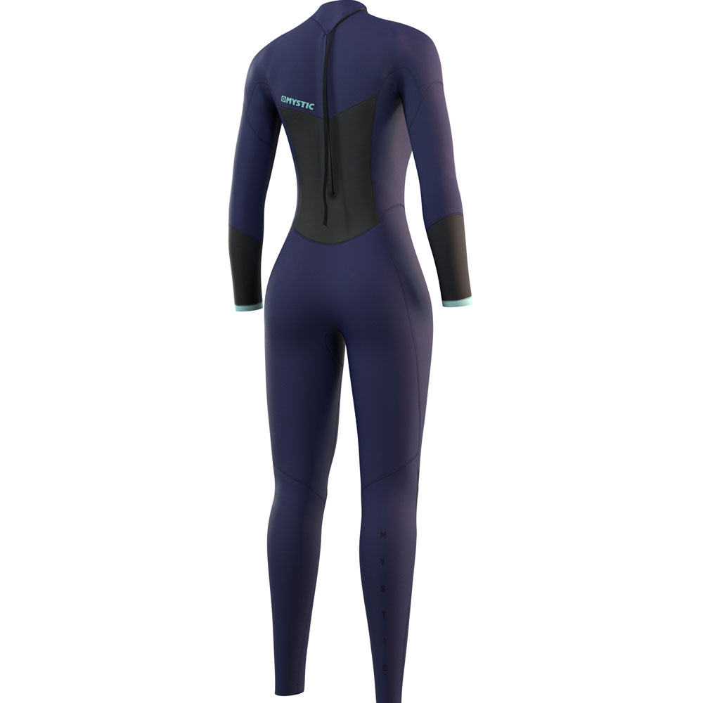 Mystic Star Fullsuit 5/3mm Rückenreißverschluss Damen Night Blau 2