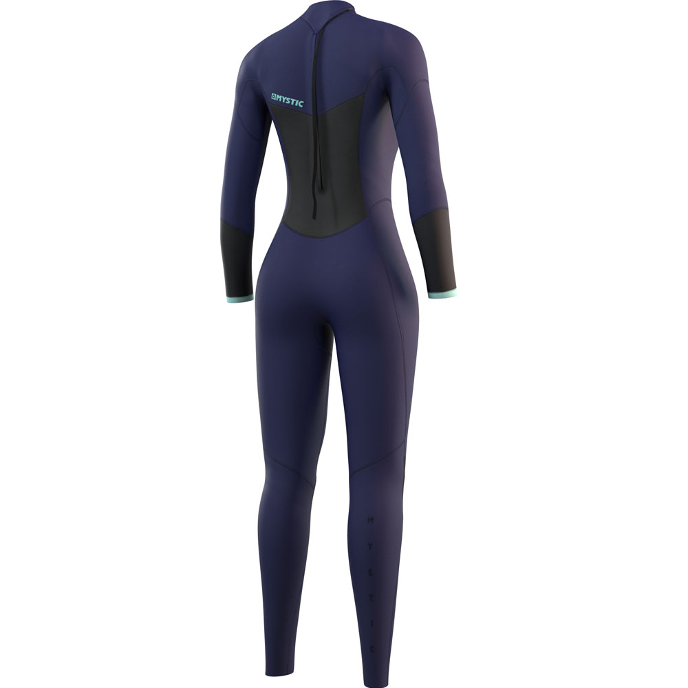 Mystic Star Fullsuit 3/2mm Rückenreißverschluss Damen Nacht Blau 2