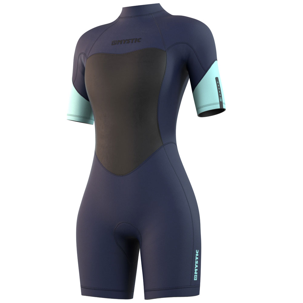 Mystic Brand Shorty 3/2mm Rückenreißverschluss Flatlock Damen night blau foto 1