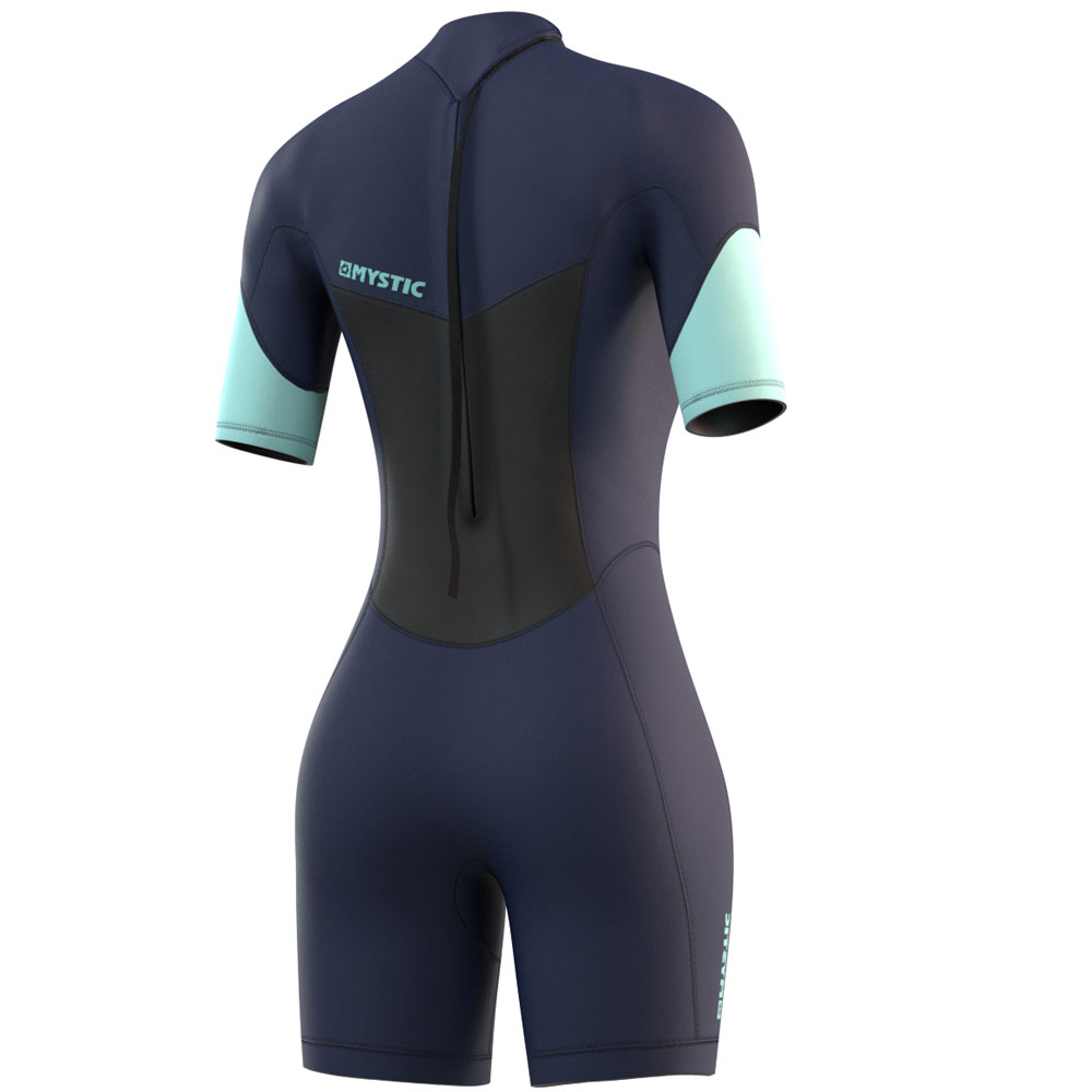 Mystic Brand Shorty 3/2mm Rückenreißverschluss Flatlock Damen night blau 2