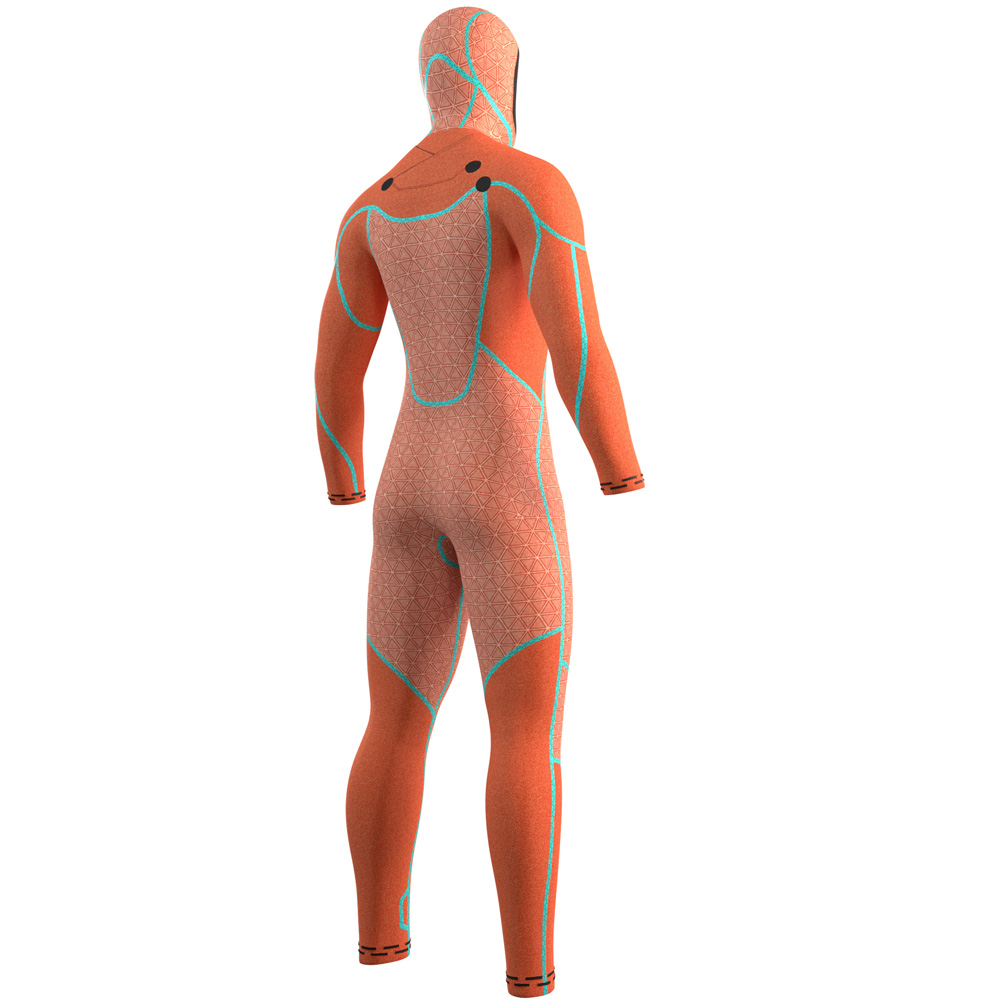 Mystic Voltt Hooded Fullsuit 6/4/3 mm Herren mit vorderem Reißverschluss Schwarz 4