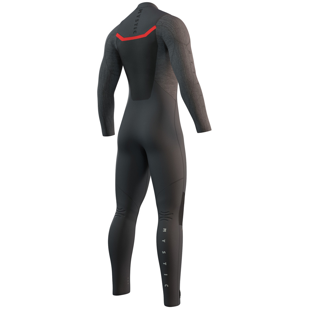 Mystic Majestic Fullsuit 4/3mm mit Brustreißverschluss Herren Dunkelgrau 2