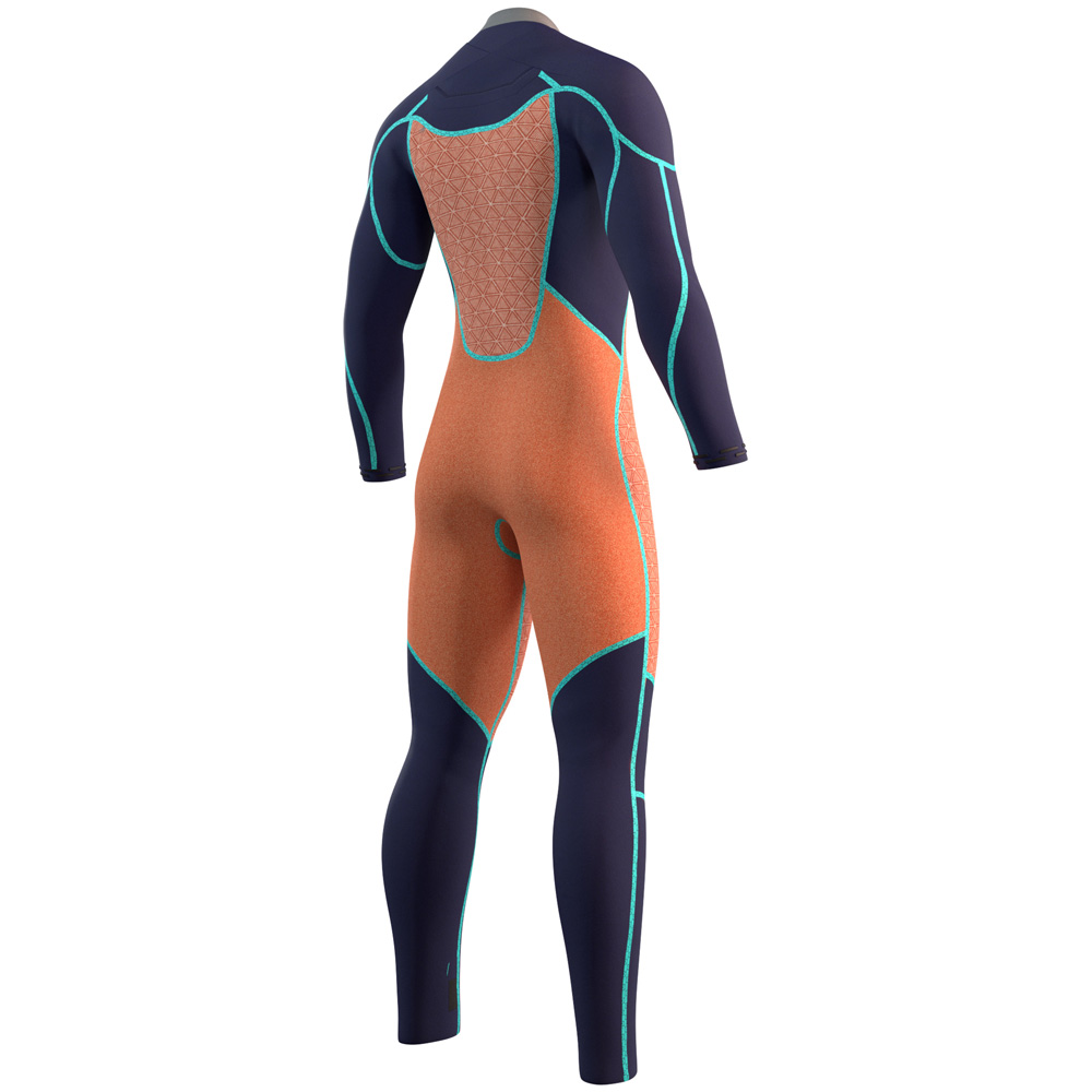 Mystic Majestic Fullsuit 3/2mm mit Frontreißverschluss für Herren in Nachtblau 4