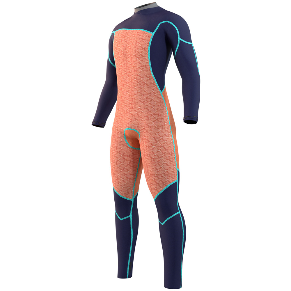 Mystic Majestic Fullsuit 3/2mm Brustreißverschluss Herren Schwarz 3