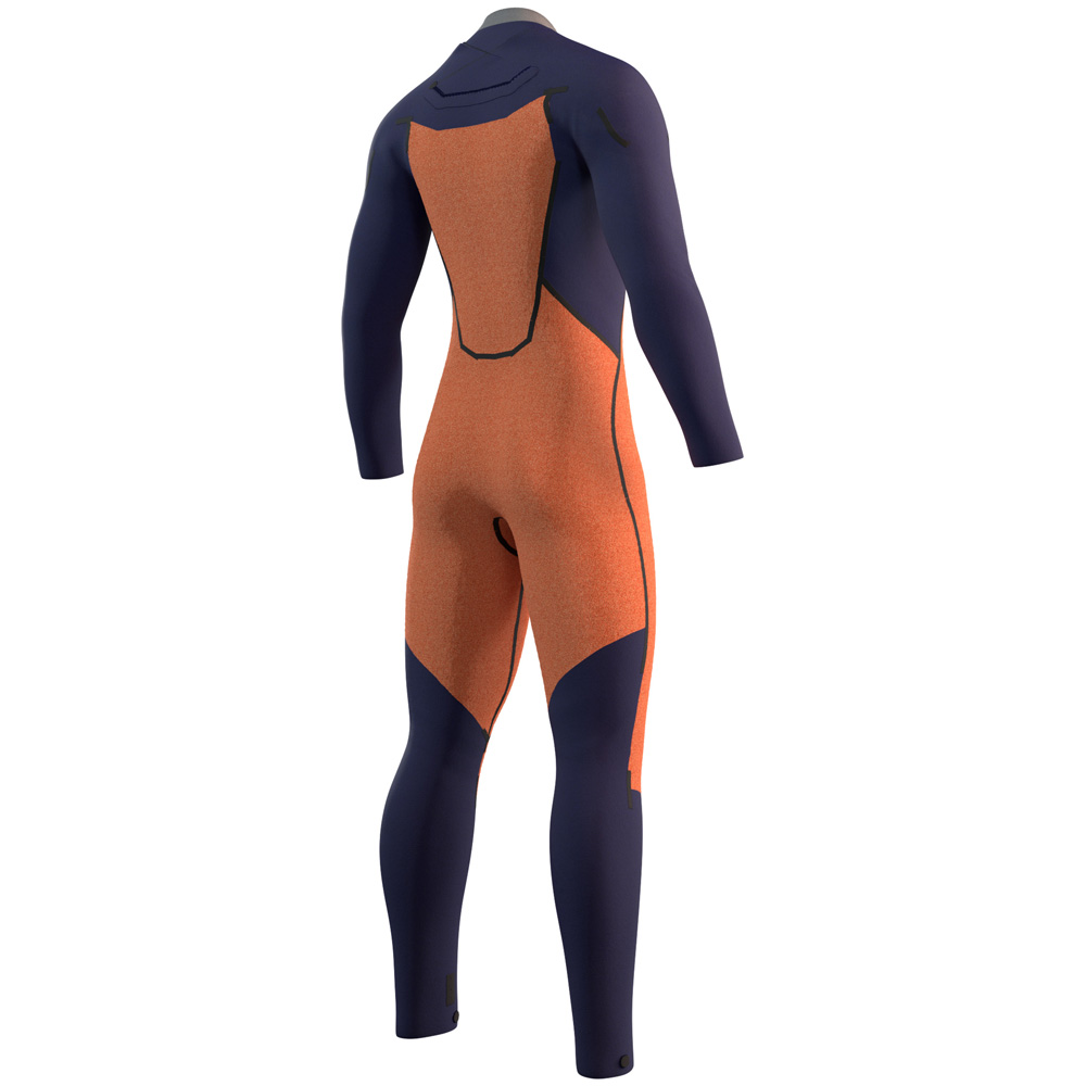 Mystic Marshall Ganzanzug 5/3 mm Herren Frontreißverschluss schwarz/grau 4