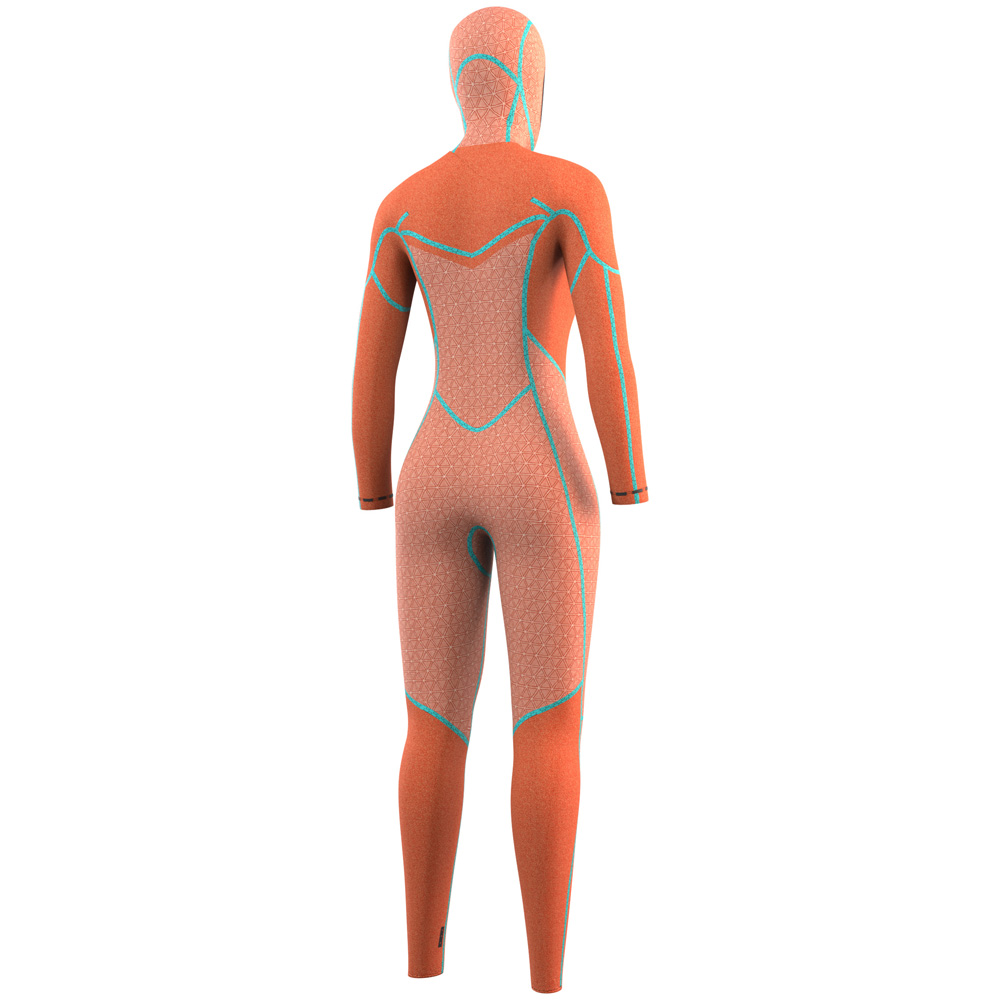 Mystic Gem Kapuzen-Ganzanzug 6/4/3mm Doppelbrustreißverschluss Damen Schwarz 4