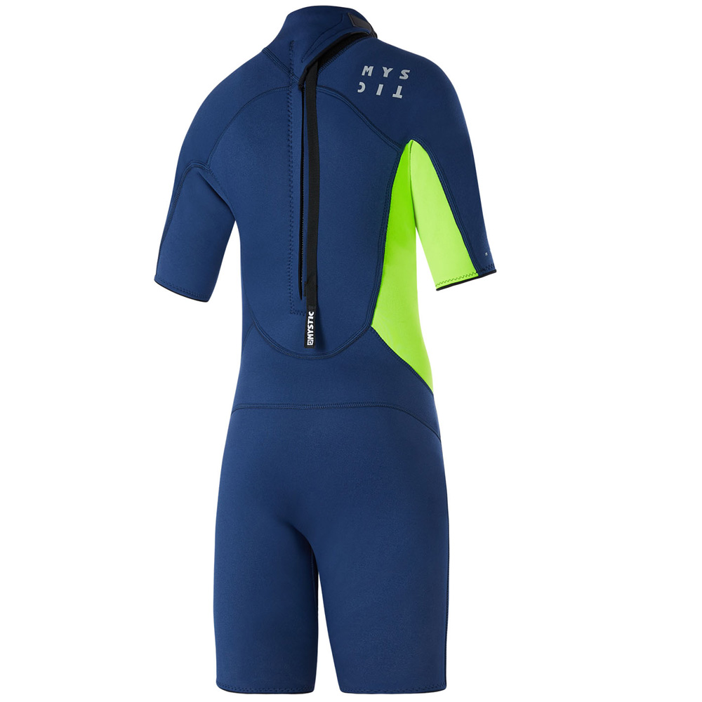 Mystic Star Shorty 3/2mm Rückenreißverschluss Flatlock Junior nachtblau 2