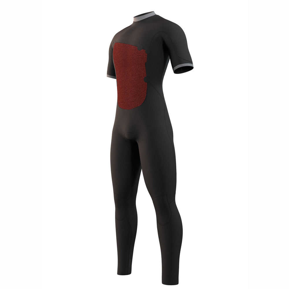 Mystic The One Shortarm 3/2 Zipfree Herren Schwarz 3