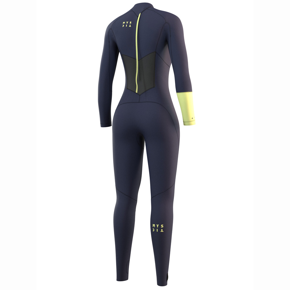 Mystic Dazzled Fullsuit 5/3mm Rückenreißverschluss Damen Nachtblau 2
