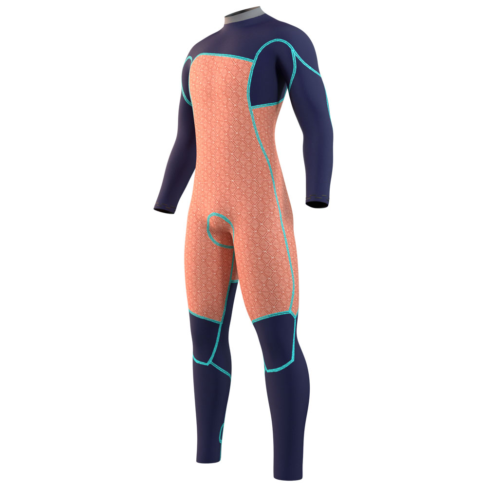 Mystic Majestic Fullsuit Herren 3/2mm Brustreißverschluss Schwarz 5