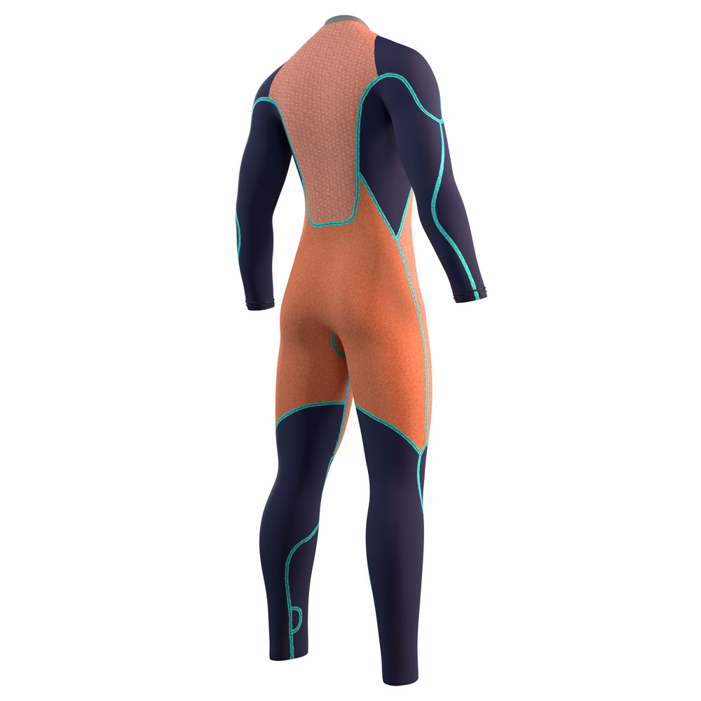 Mystic Majestic Fullsuit für Herren, 4/3mm, Rückenreißverschluss, schwarz 7