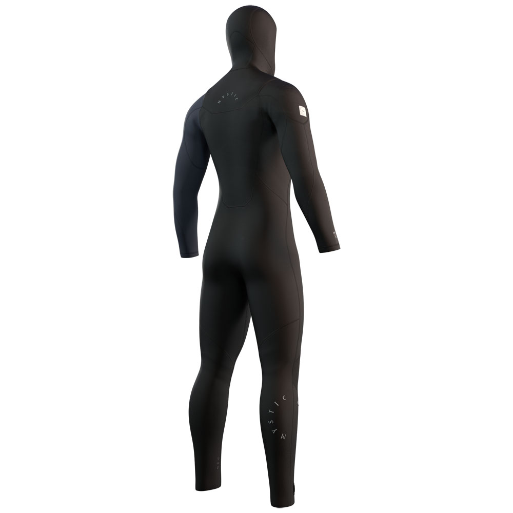 Mystic Marshall Kapuzen-Ganzanzug Neoprenanzug Herren 5/3mm Frontreißverschluss Schwarz 4