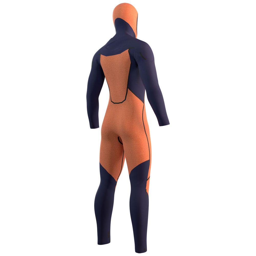 Mystic Marshall Kapuzen-Ganzanzug Neoprenanzug Herren 5/3mm Frontreißverschluss Schwarz 8