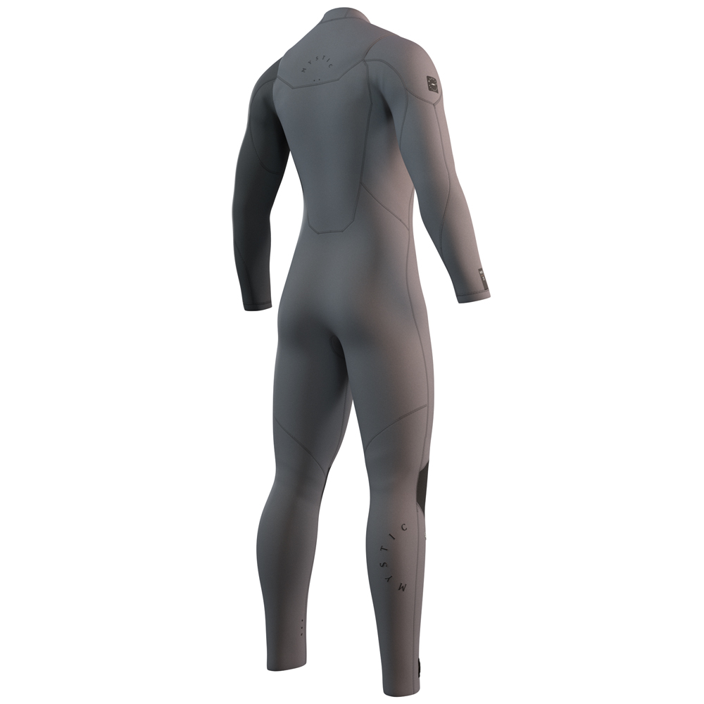 Mystic Marshall Ganzanzug Herren 3/2mm Brustreißverschluss Hellgrau 4
