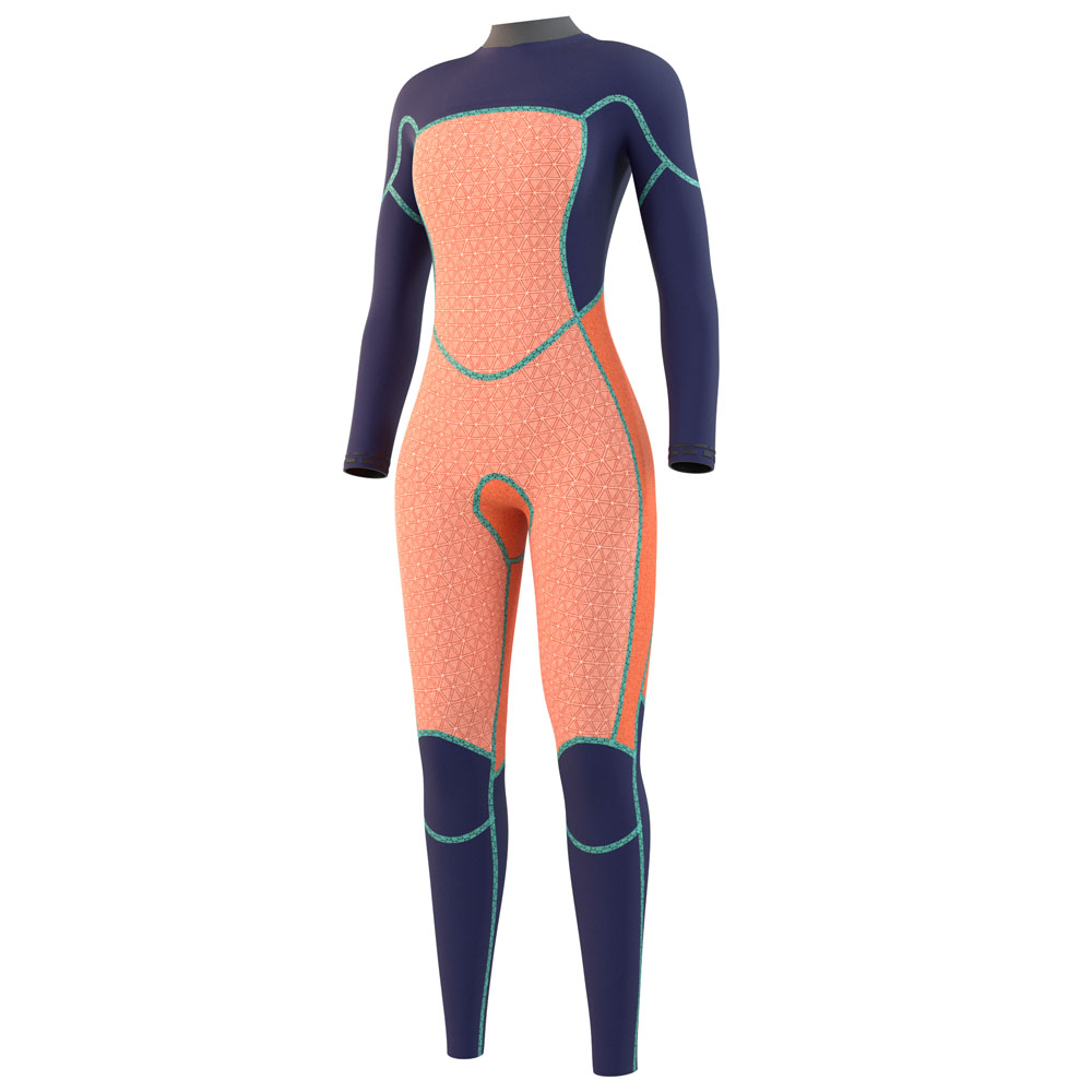 Mystic Jayde Ganzanzug 3/2mm Doppelter Brustreißverschluss Damen Navy Blau 6